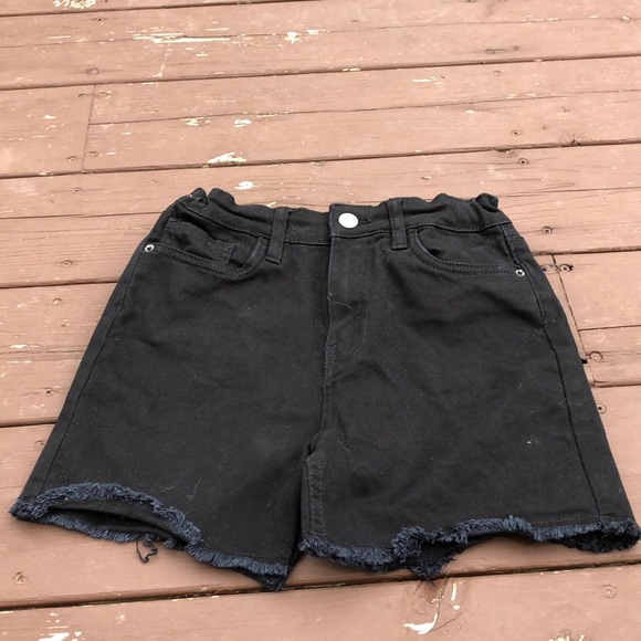 Black high waisted shorts for girls - Picture 1 of 2